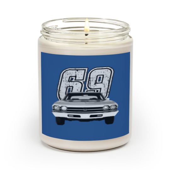 Discover 1969 Chevelle Front Grill View Silhouette Scented Candles