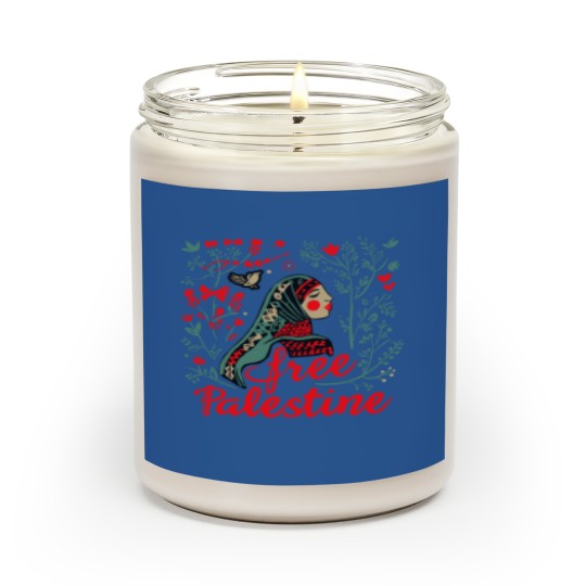 Discover Free Palestine Unisex Scented Candles