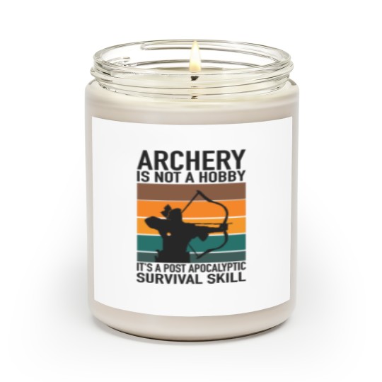 Discover Archery Bow and Arrow Scented Candle - Relaxing Gift for Archers