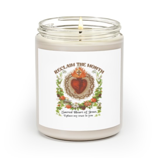 Discover Catholic Scented Candles Reclaim the Month Sacred Heart of Jesus Scented Candles