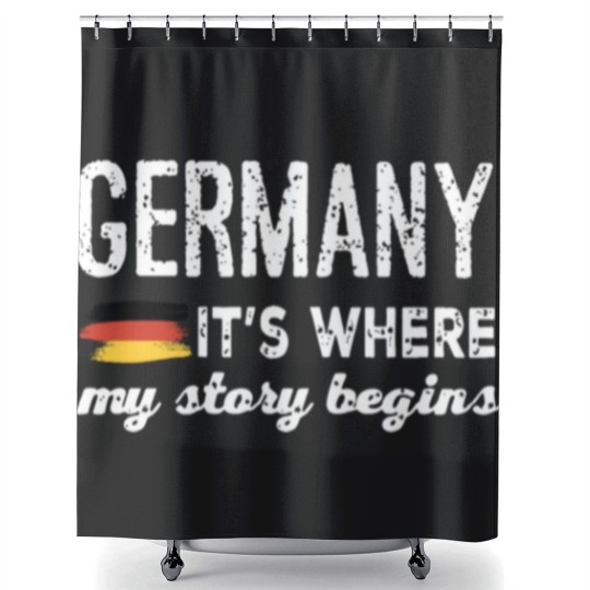 Discover Germany it is where my story begins germany Shower Curtains