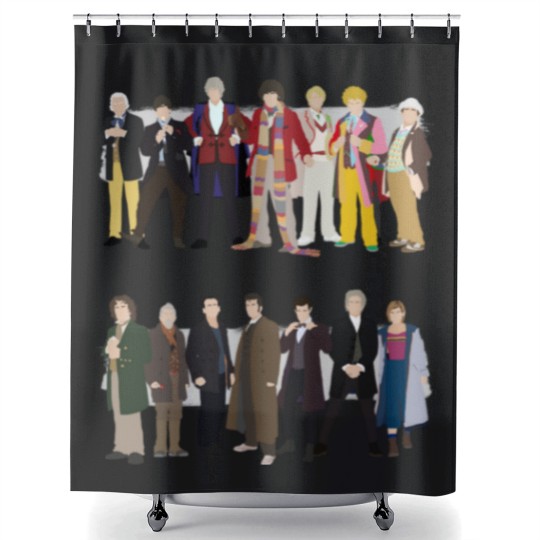 Discover All the Doctors - Doctor Who - Shower Curtains