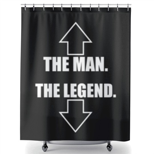Discover The Man The Legend Shower Curtains