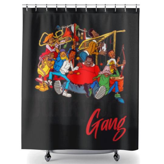 Discover The Junkyard Gang - Fat Albert - Shower Curtains