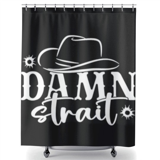 Discover Damn Strait, Country Music Shower Curtains