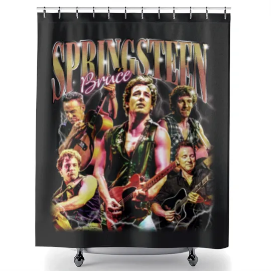 Discover Bruce Springsteen Graphic Bruce Springsteen Shower Curtains