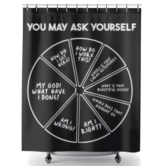 Discover You May Ask Yourself - Talking Heads - Shower Curtains