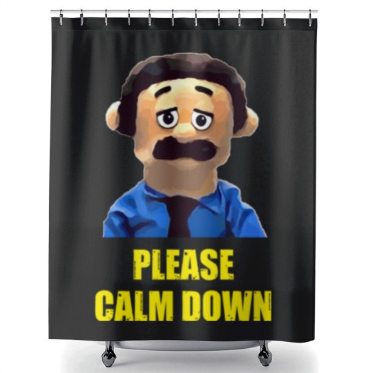 Discover Please Calm Down Awkward Puppets Diego Shower Curtains
