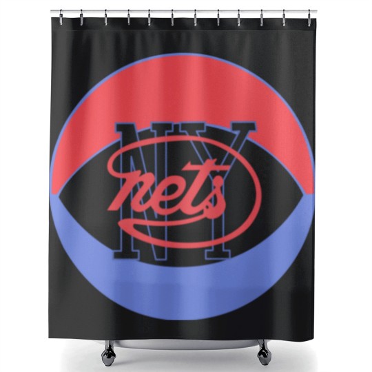 Discover ny nets ABA vintage basketball Shower Curtains
