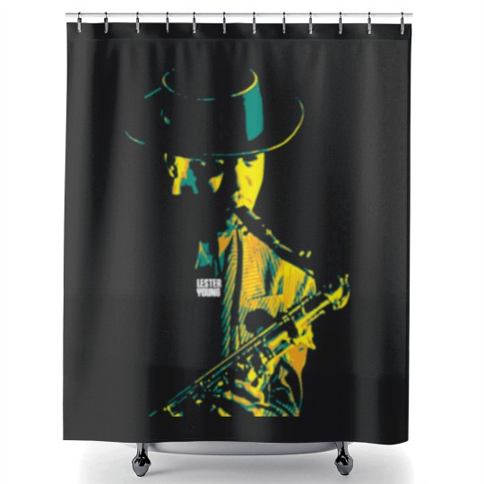 Discover Lester Young. Lester Willis Young Shower Curtains