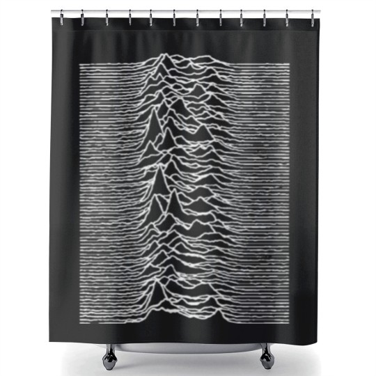 Discover division unknown pleasures albums Song Lyrics Logo Shower Curtains