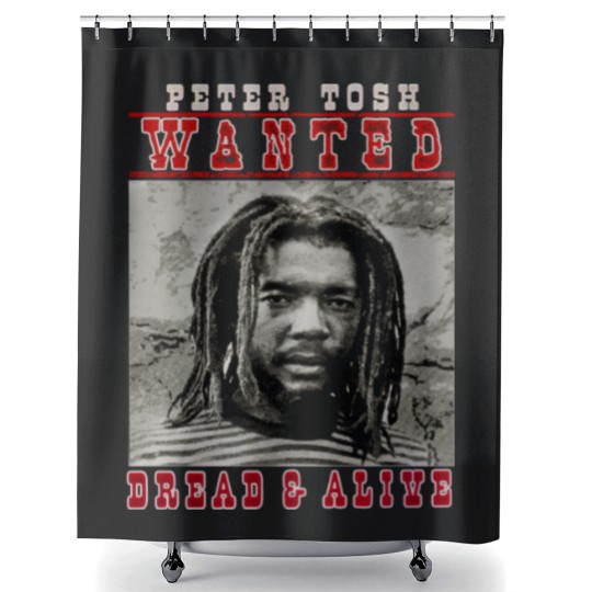 Discover Peter Tosh Wanted Dread And Alive Shower Curtains