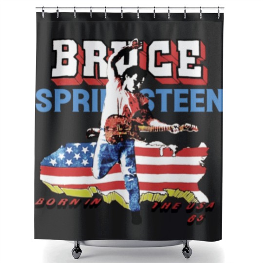 Discover Bruce Springsteen Bon In The Usa Shower Curtains, Vintage Bruce Springsteen Concert S-5Xl