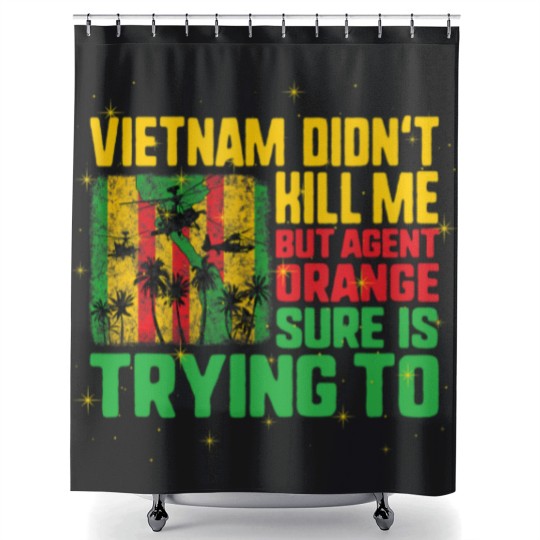 Discover Vietnam Veterans Day Orange Agent Victims Retired Soldiers Shower Curtains