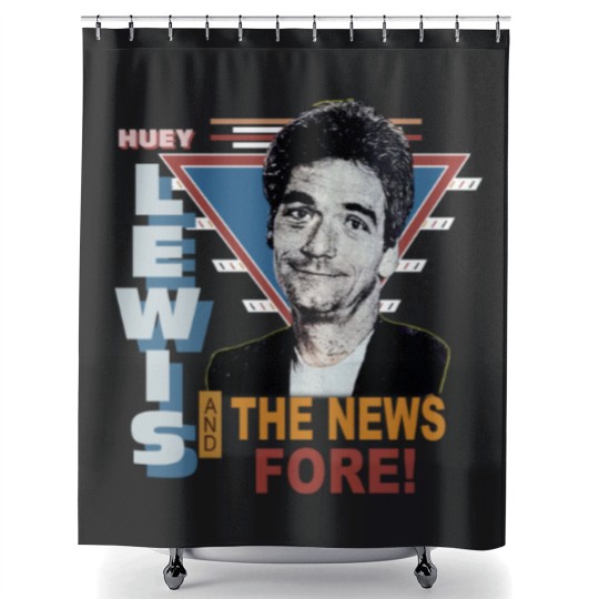 Discover Vintage 1986 Huey Lewis and the News Pop Rock Shower Curtains