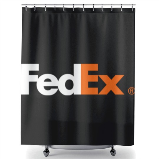 Discover FedEx Ground Delivery Logo Shower Curtains