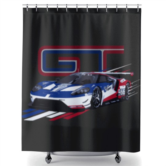Discover GT IMSA GTLM Race Car Premium Shower Curtains