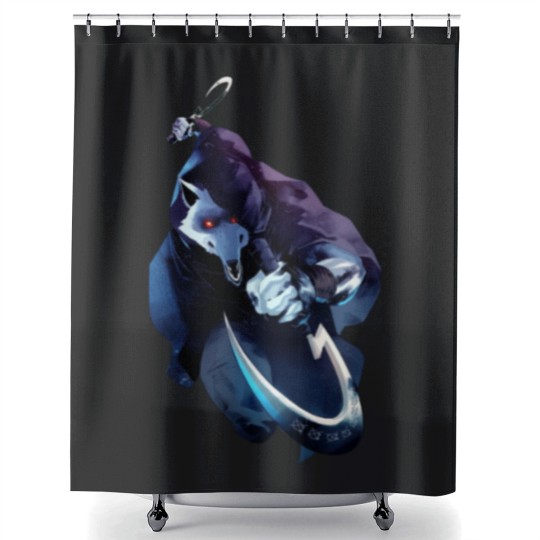 Discover Death-Big Bad Wolf From Puss In Boots-Puss In Boots The Last Wish Active Shower Curtains