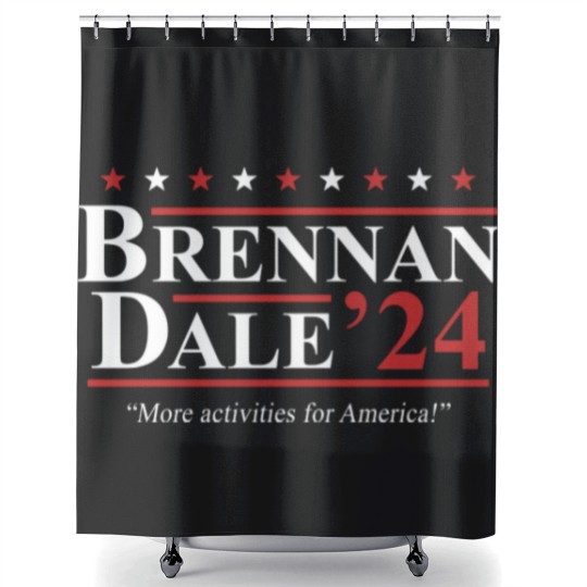Discover Step Brothers Brennan Dale 2024 Election Shower Curtains