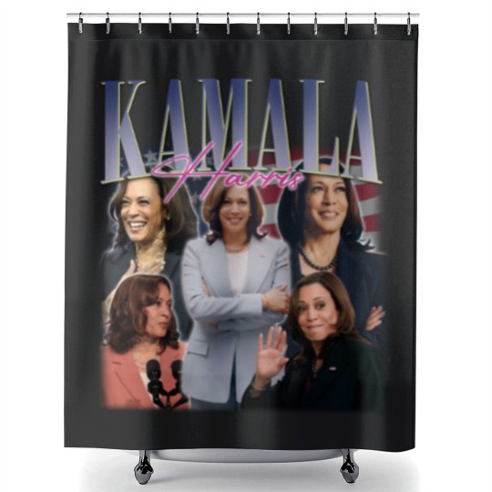 Discover KAMALA HARRIS Shower Curtains | Kamala Harris Homage Shower Curtains