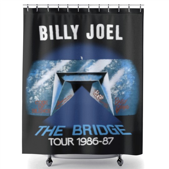 Discover Vintage Billy Joel The Bridge Tour 1986-1987 Concert Shower Curtains