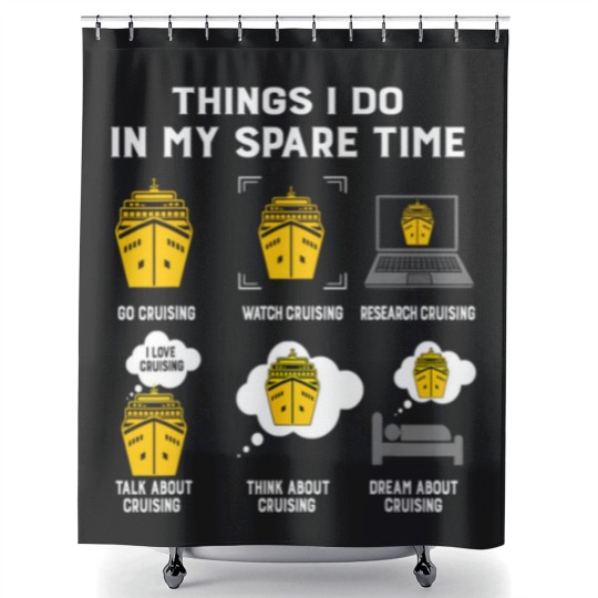 Discover Cruising Funny Cruising Shower Curtains