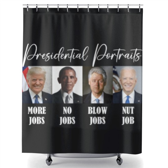 Discover Presidential Portrait Shower Curtains - Sarcastic Shower Curtains - Women's Shower Curtains - Mens Shower Curtains
