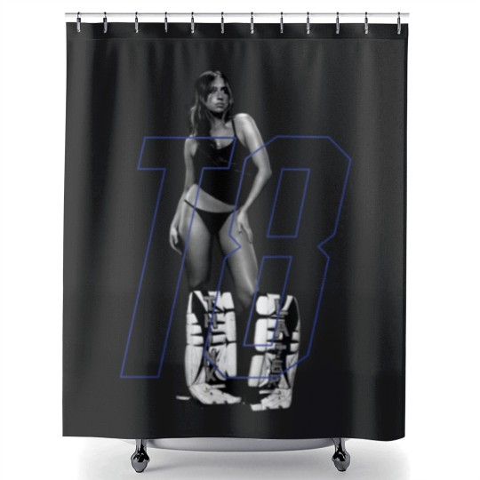 Discover Tate Mcrae Shower Curtains, Think Later album Greedy Shower Curtains, Unisex Merch
