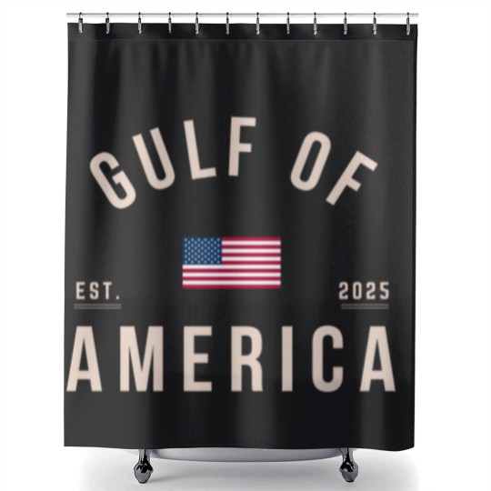 Discover Gulf of America Shower Curtains, Comfort Colors Unisex Patriotic Shower Curtains, United States of America Shower Curtains