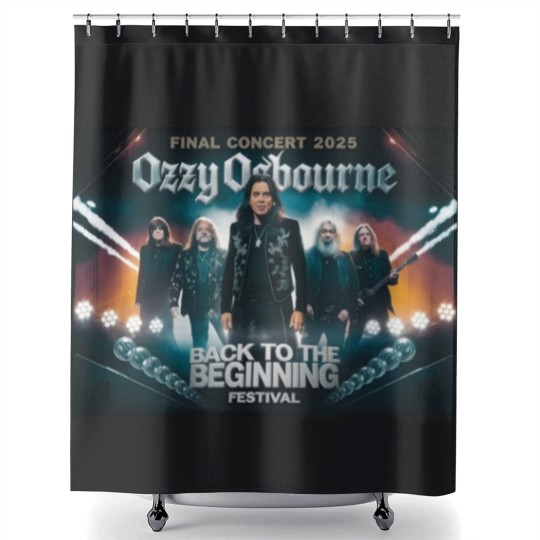 Discover Ozzy Osbourne Black Sabbath Final Concert 2025 Shower Curtains