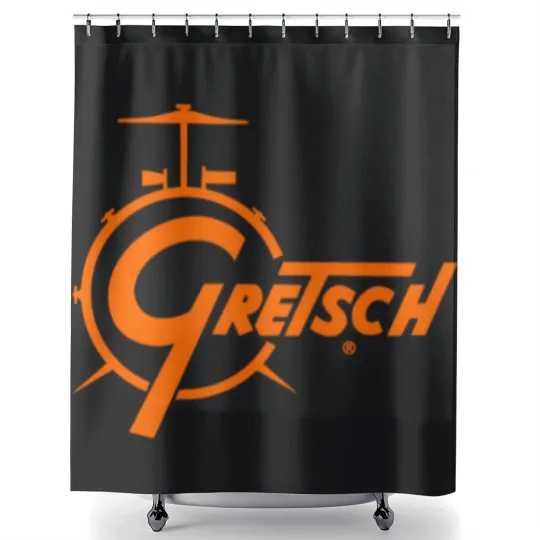 Discover GRETSCH DRUM LOGO Shower Curtains
