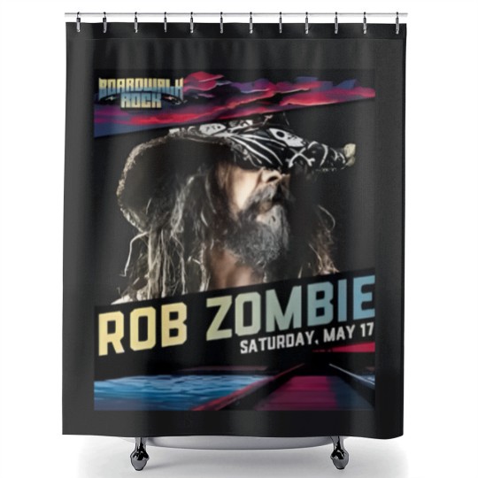Discover Rob Zombie Boardwalk Rock At Ocean City MD On May 17-18-2025 Shower Curtains