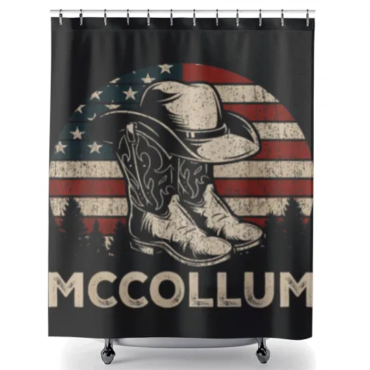 Discover Howdy McCollum Western McCollum Punnchy Cowboy Co Shower Curtains