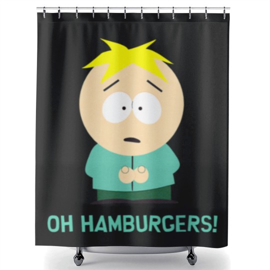 Discover SouthPark Butters Oh Hamburgers Shower Curtains