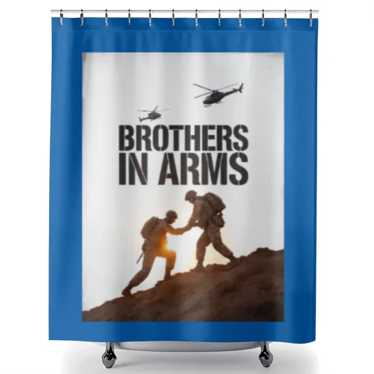 Discover Brothers In Arms Shower Curtains