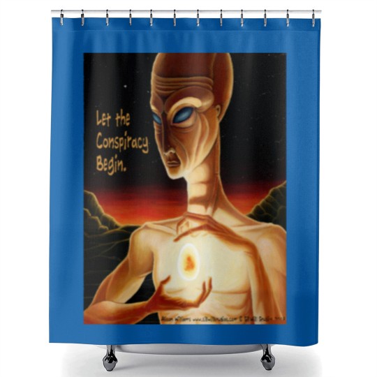Discover Guess - An Alien Conspiracy Oversized Shower Curtains