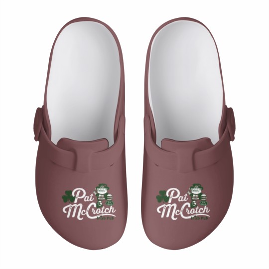 Discover Pats Mccrotch Irish Pub Leprechaun Funny St Patricks Day Slip On Clogs