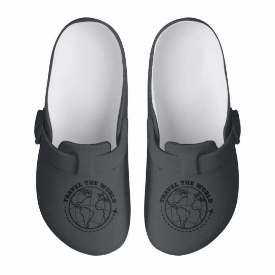 Discover World Travel Travel Slip On Clogs