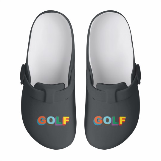 Discover Multi color 3D Golf Wang Slip On Clogs