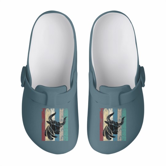 Discover Taurus Vintage Taurus Gift Idea Retro Distressed Slip On Clogs