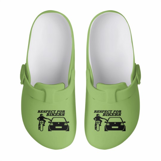 Discover Respect for bikers Slip On Clogs