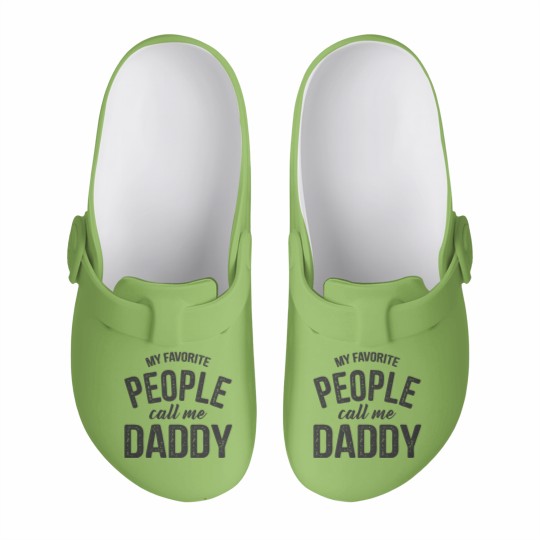 Discover Mens My Favorite People Call Me Daddy Slip On Clogs Funny Fathers Day Slip On Clogs Dad Gift