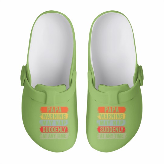 Discover Papa Warning May Nap Suddenly At Any Time Slip On Clogs
