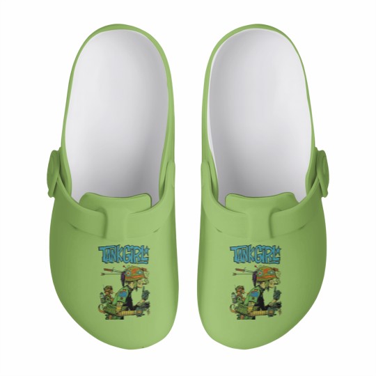 Discover Tank Girl Feminist Charlie Don't Surf Meme Slip On Clogs Funny Vintage Style  Slip On Clogs