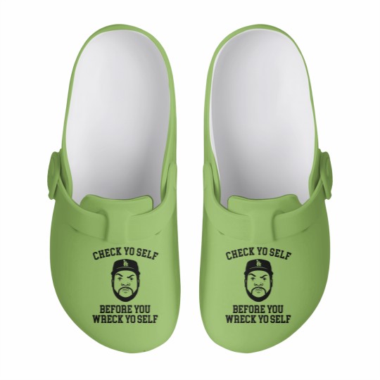 Discover Check Yo self before you wreck yo self - Ice Cube - Slip On Clogs