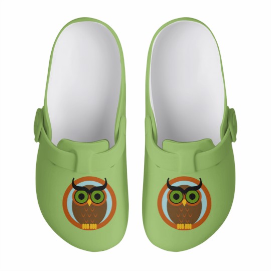 Discover 70s Style Owl - 70s - Slip On Clogs