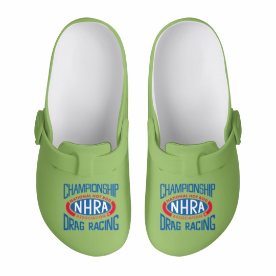 Discover Championship Drag Racing Nhra Logo Slip On Clogs