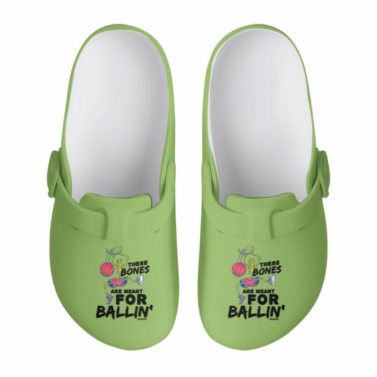Discover Halloween basketball skeleton Slip On Clogs