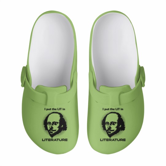 Discover William Shakespeare Literature Slip On Clogs