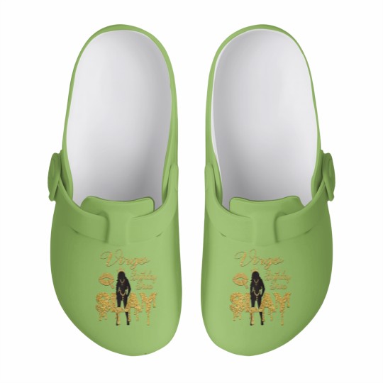 Discover Virgo Girl Birthday Diva Slay Zodiac Virgo Queen Lip Slip On Clogs